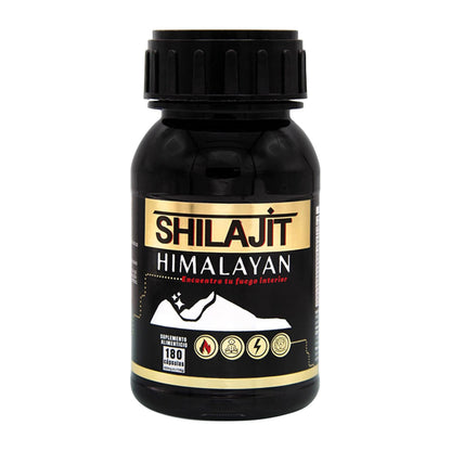 Suplemento alimenticio | Shilajit autentico puro | Del himalaya | 180 cápsulas