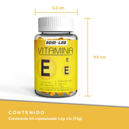 Vitamina E | Suplemento alimenticio |  60 cápsulas